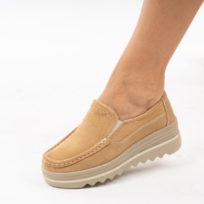 Обувки Естествена Кожа Porto Beige
