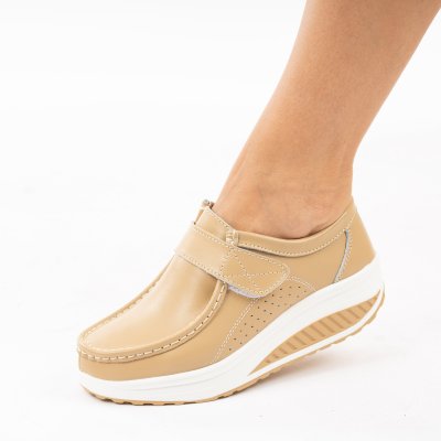 Обувки Естествена Кожа Relly3 Beige