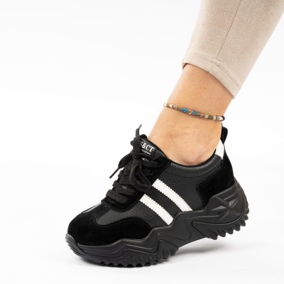 Спортни Обувки Естествена Кожа Zuri Black
