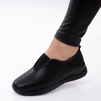 Обувки Естествена Кожа Velora Black