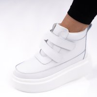 Къси Ботуши Естествена Кожа Anelise White