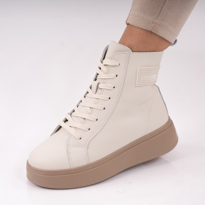 Къси Ботуши Естествена Кожа Norvara2 Beige