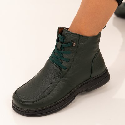 Къси Ботуши Естествена Кожа Asora Green