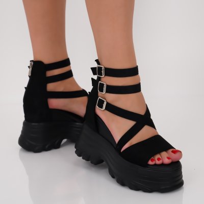 Сандали с платформа Brieza Black