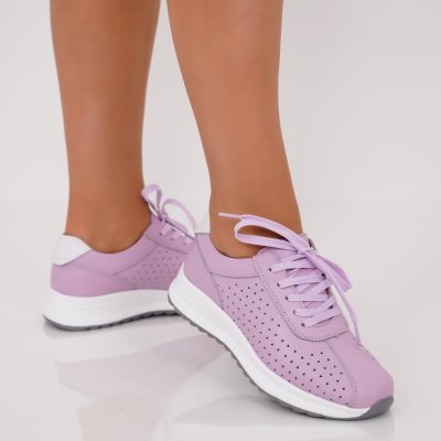 Обувки Естествена Кожа Nures Purple