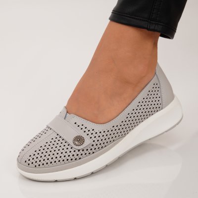 Обувки Естествена Кожа Agape Grey