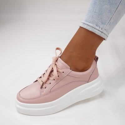 Спортни Обувки Естествена Кожа Fasera Pink