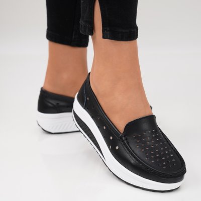 Обувки Естествена Кожа Relly8 Black