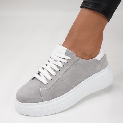 Спортни Обувки Естествена Кожа Noura2 Grey