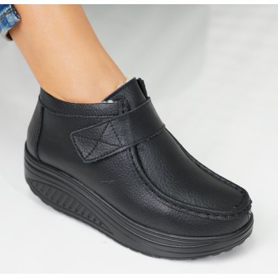 Къси Ботуши Естествена Кожа Relly7 Black
