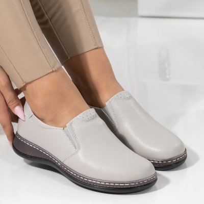 Обувки Естествена Кожа Coruna Grey